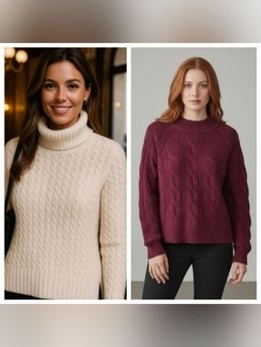 Bundle J. Crew Cableknit Sweaters